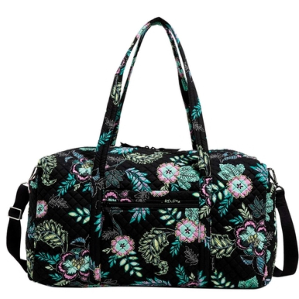 NWT Vera Bradley Large Duffel Travel Bag Island Garden